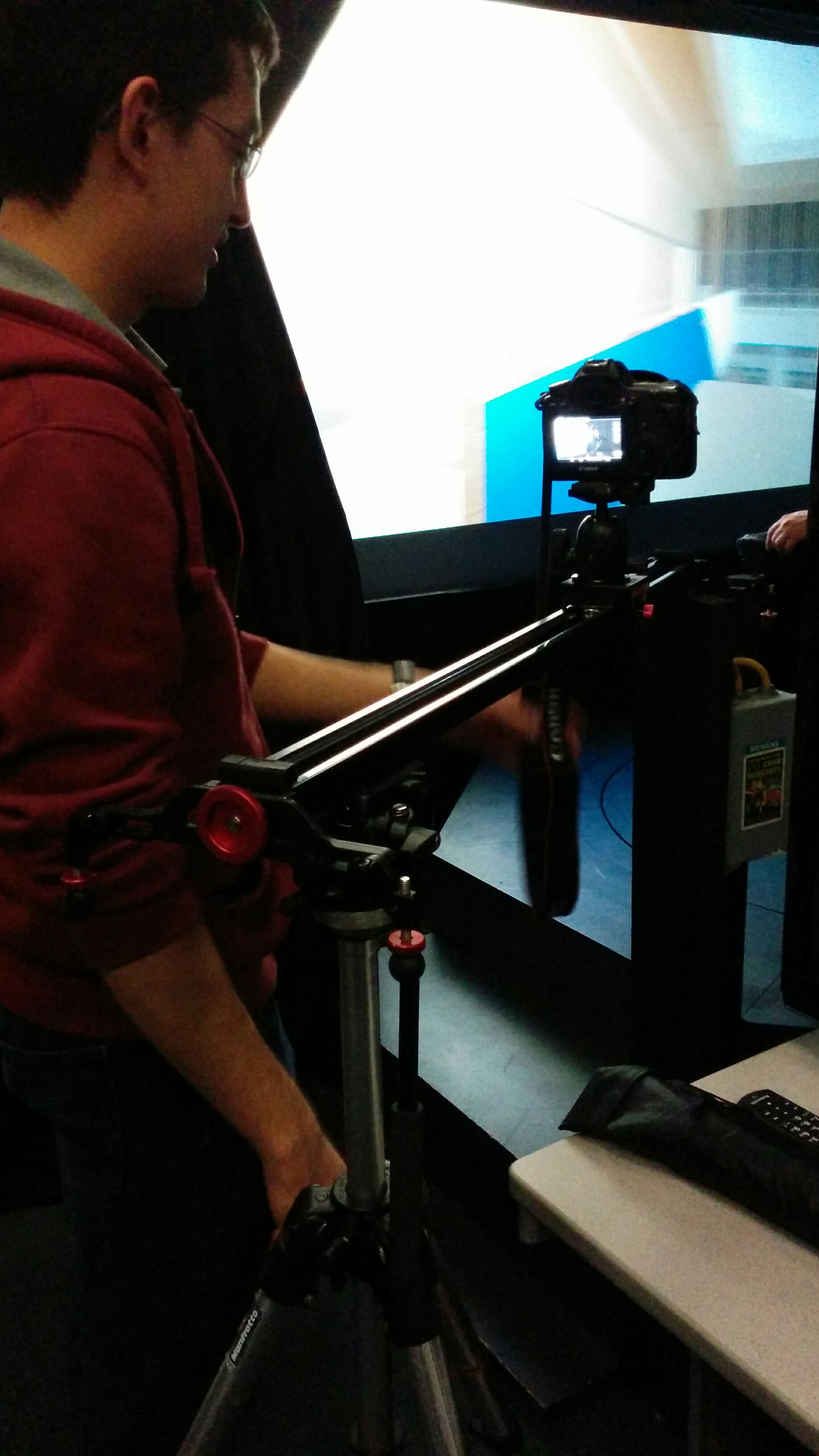 Me shooting in the iSpace lab